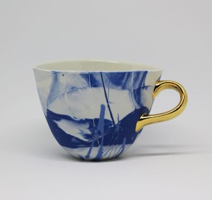 Duża porcelanowa filiżanka Grafik