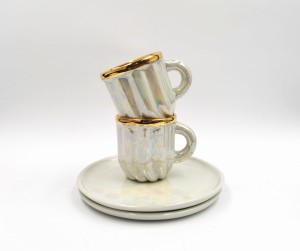 Zestaw filiżanek do espresso Crema OPAL biały