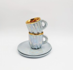Zestaw filiżanek do espresso Crema OPAL błękitny